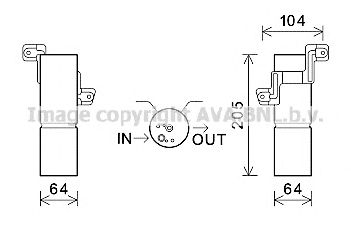 AVA QUALITY COOLING msd597 -  Осушитель, кондиционер